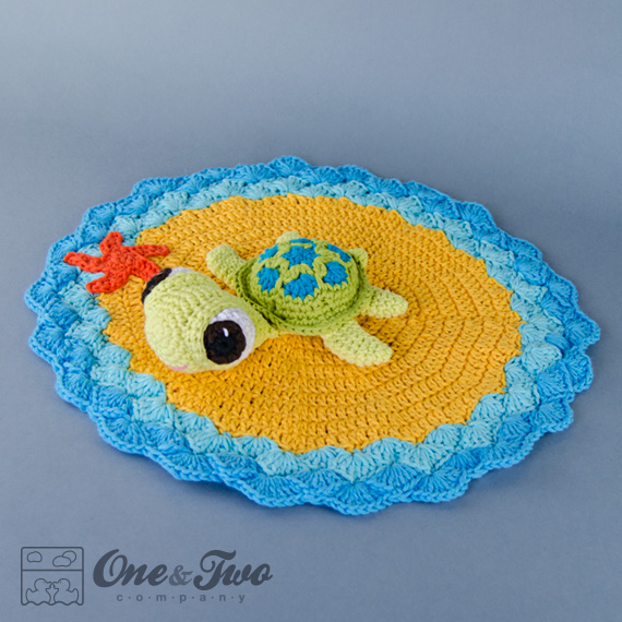 Bob The Turtle Lovey / Security Blanket - PDF Crochet Pattern on Luulla